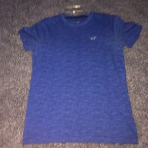 Hollister Blue Shirt With White Logo Detail